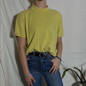 Liz Claiborne Yellow Mock-neck